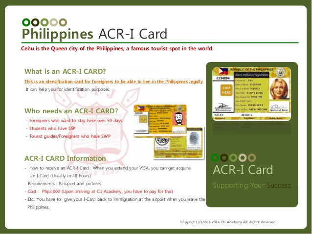 9週以上の留学に必要!?ACR-Iカードって何?? | サンフレンズ留学センター|札幌の手数料無料フィリピン留学エージェント